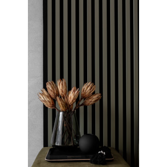 Wooden wall panel 2700 x 400mm (Grey - Olive green)